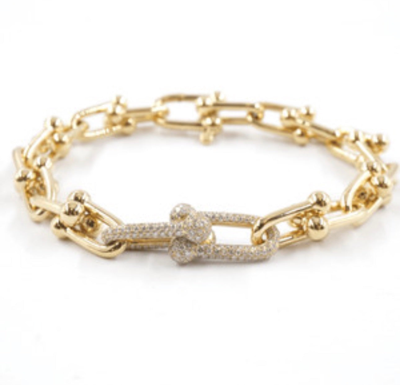 Gold-tone link bracelet