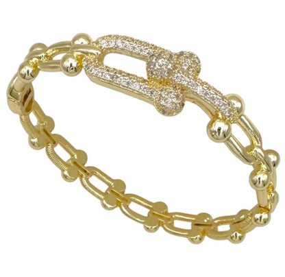 Gold-tone link bracelet