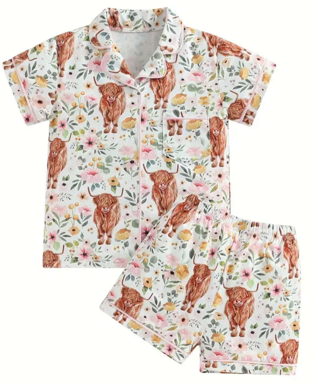 Highland Cow Pajama Set