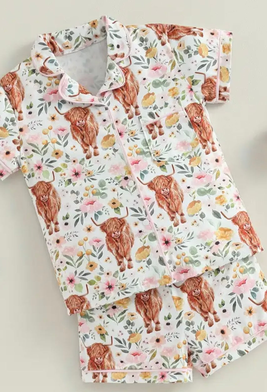 Highland Cow Pajama Set