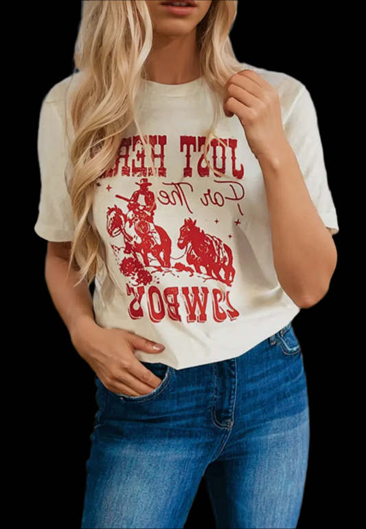Just Here for the Cowboys T-Shirt