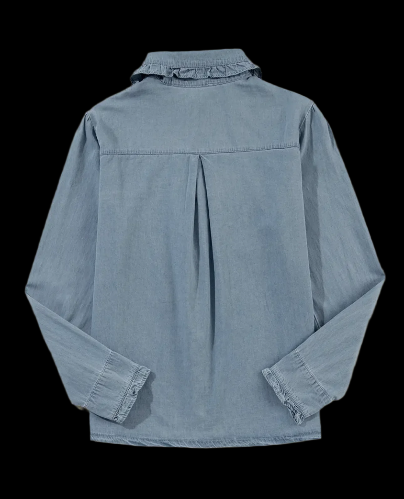 Chambray Western Collar Buttoned Shirt