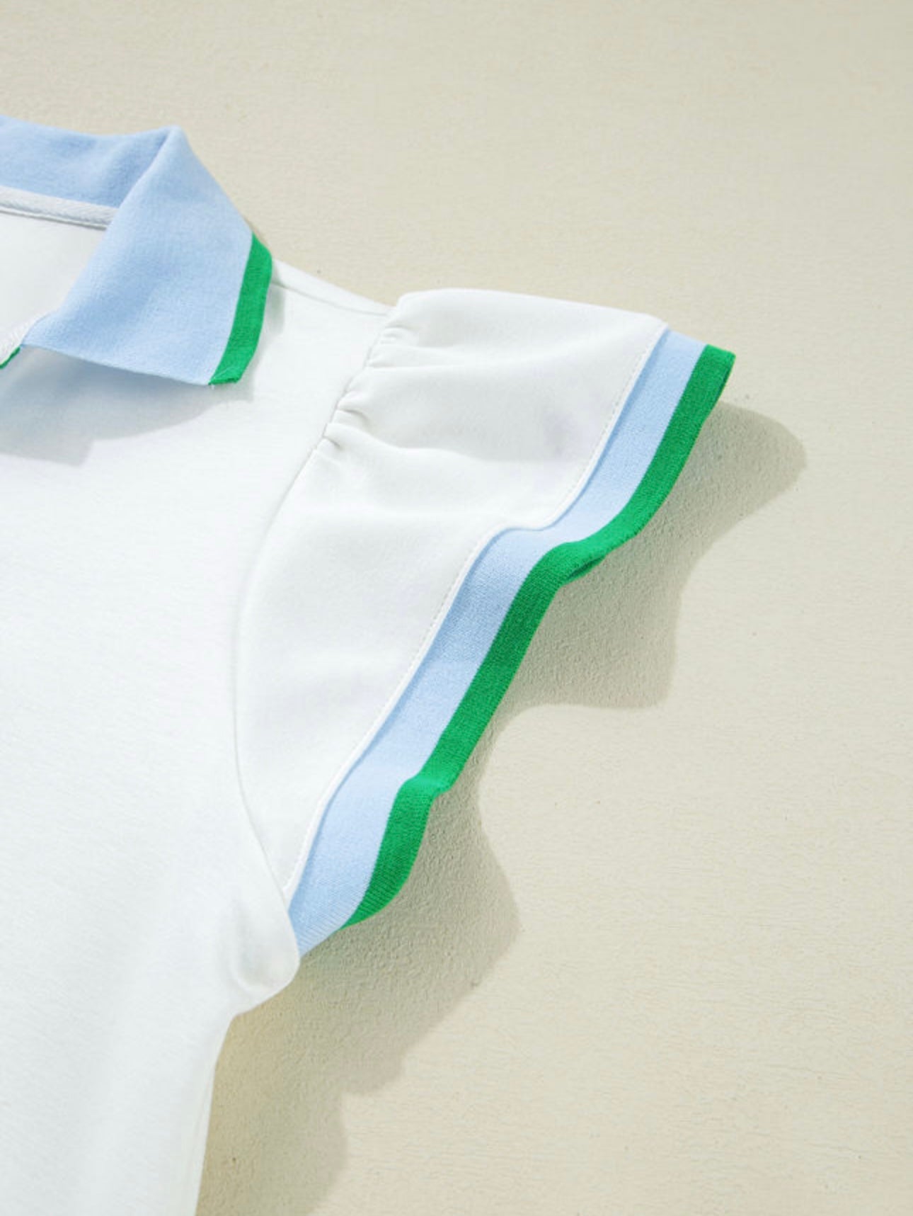 Colorblock Cap Sleeve Top and Skirt Set