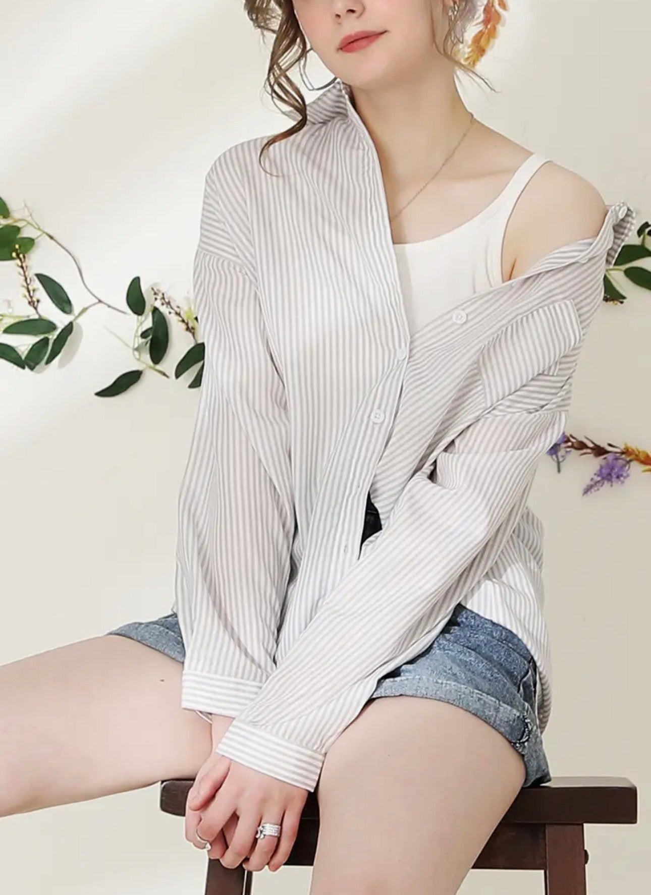 Women's Casual Striped Long Sleeve Blouse