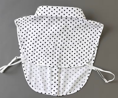 Poka Dot Shirt with Detachable Collar
