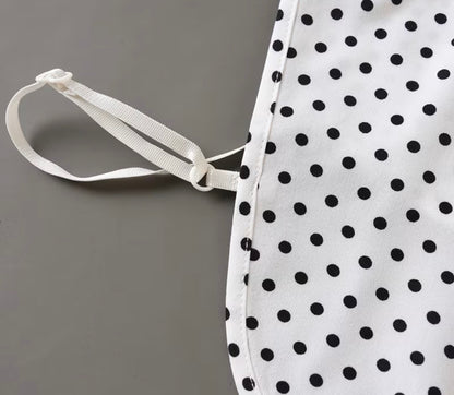 Poka Dot Shirt with Detachable Collar