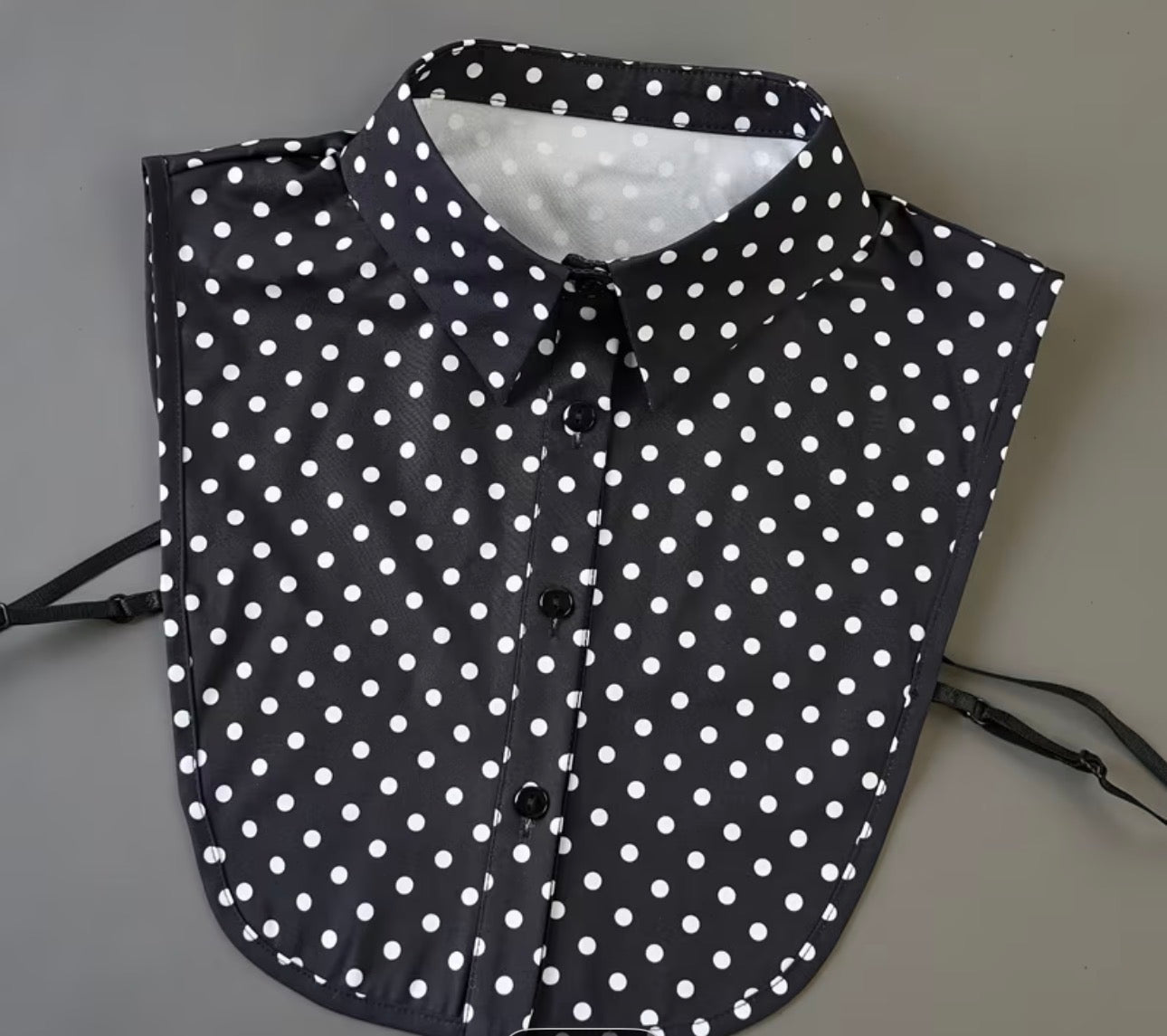 Poka Dot Shirt with Detachable Collar