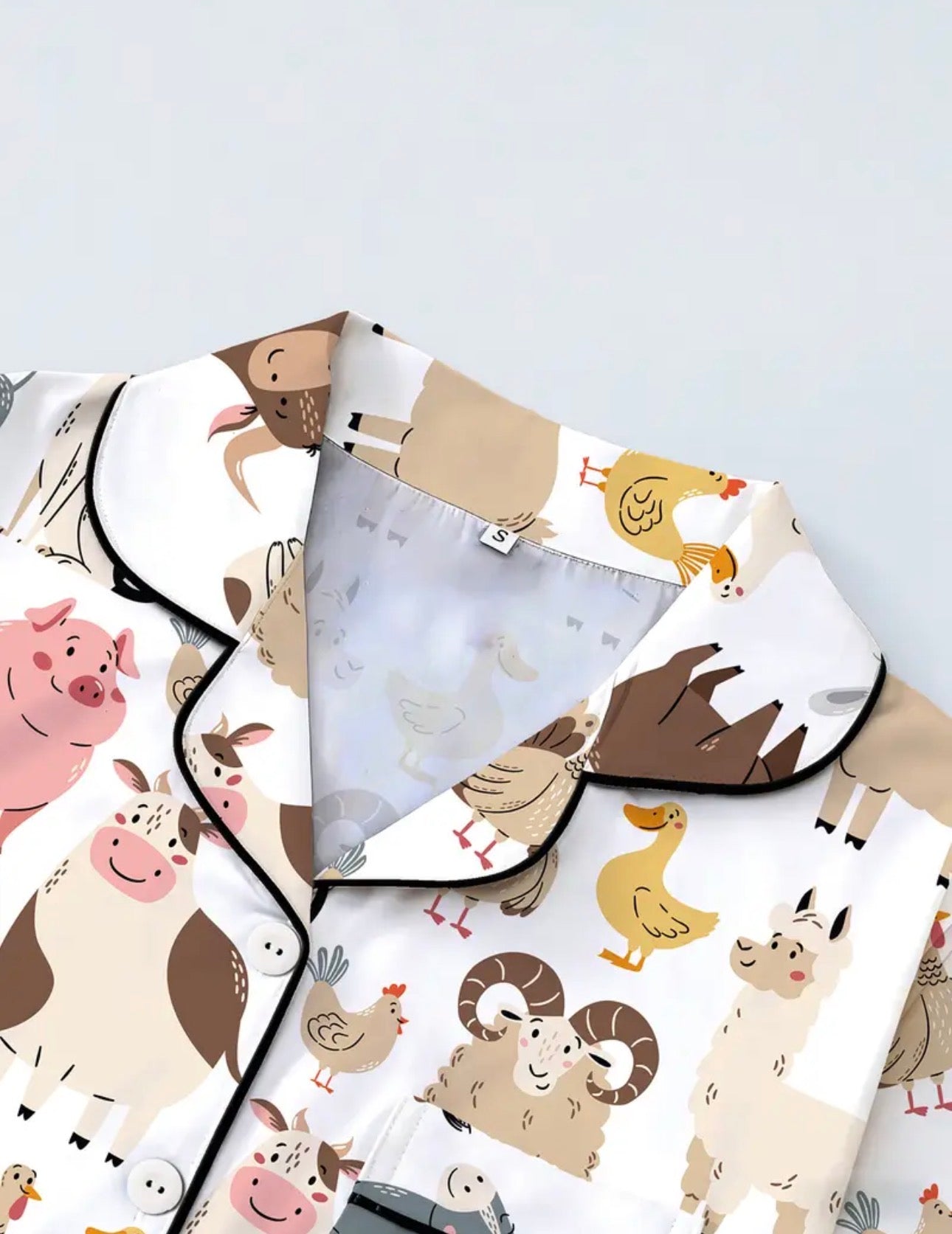 Animals on the farm Pajama Short Set