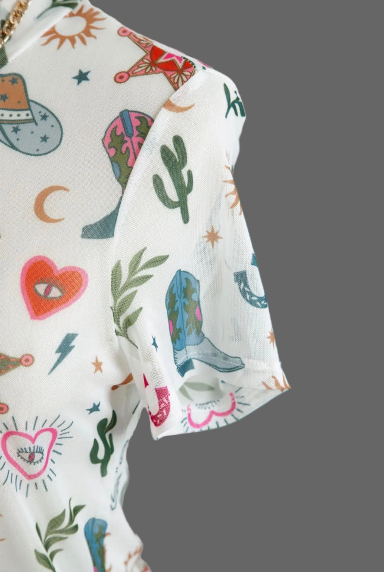 White Love Wild Dreamer Sheer Top