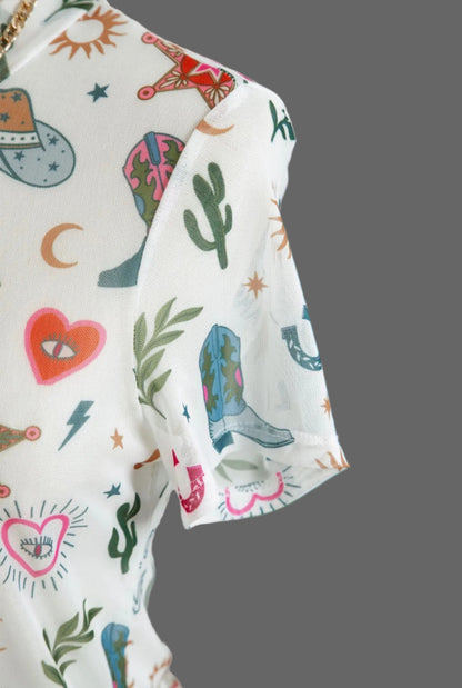 White Love Wild Dreamer Sheer Top